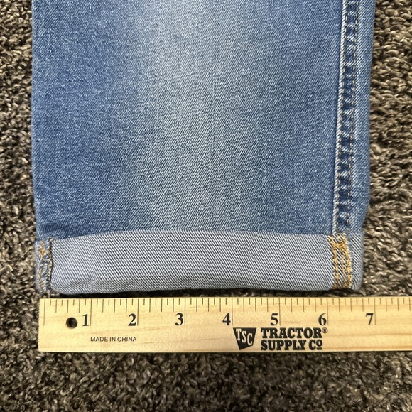 Levi's Signature Womens Size 16 Heritage Boyfriend Jeans Cuffs Crop Faded 37x25 - Picture 7 of 10